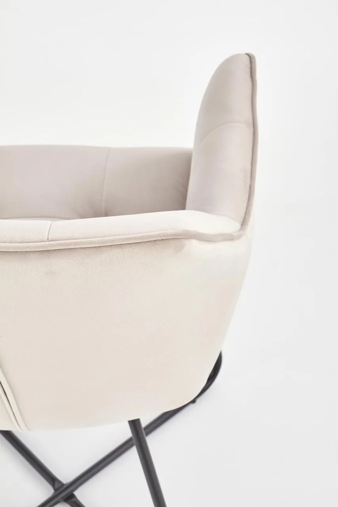 Scaun K377 velvet bej