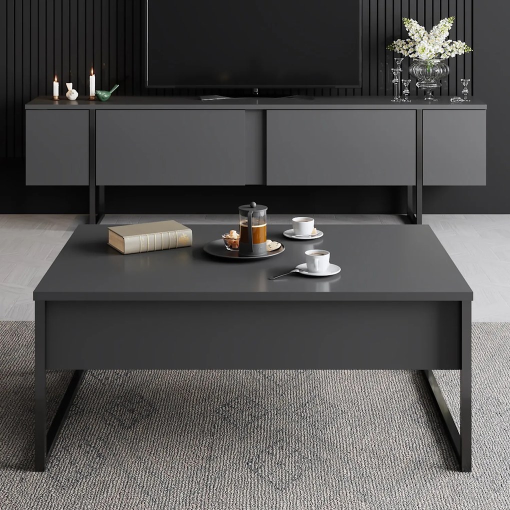 Masă de cafea Luxury (negru). 1062896