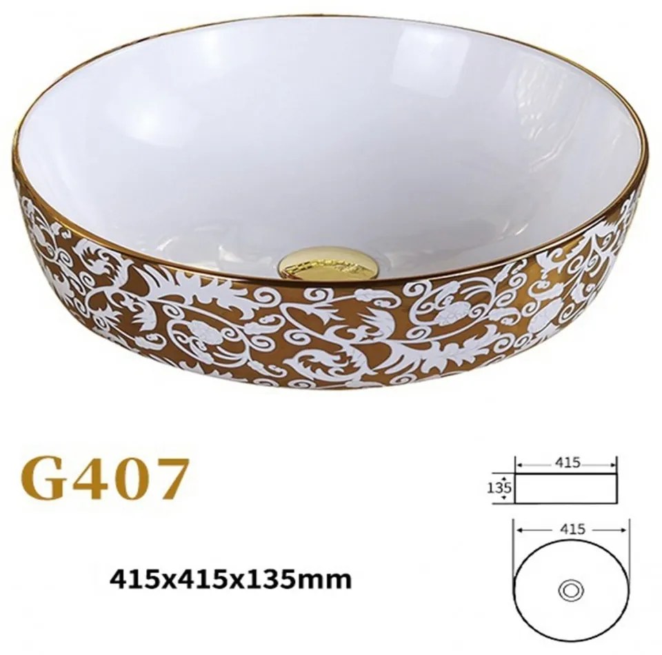Lavoar Ceramic Premium, Rotund 41cm
