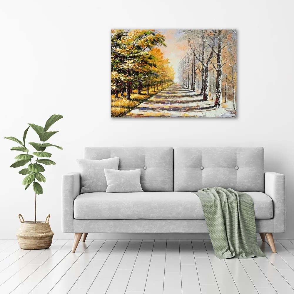 Print pe canvas Toamna iarna vs.