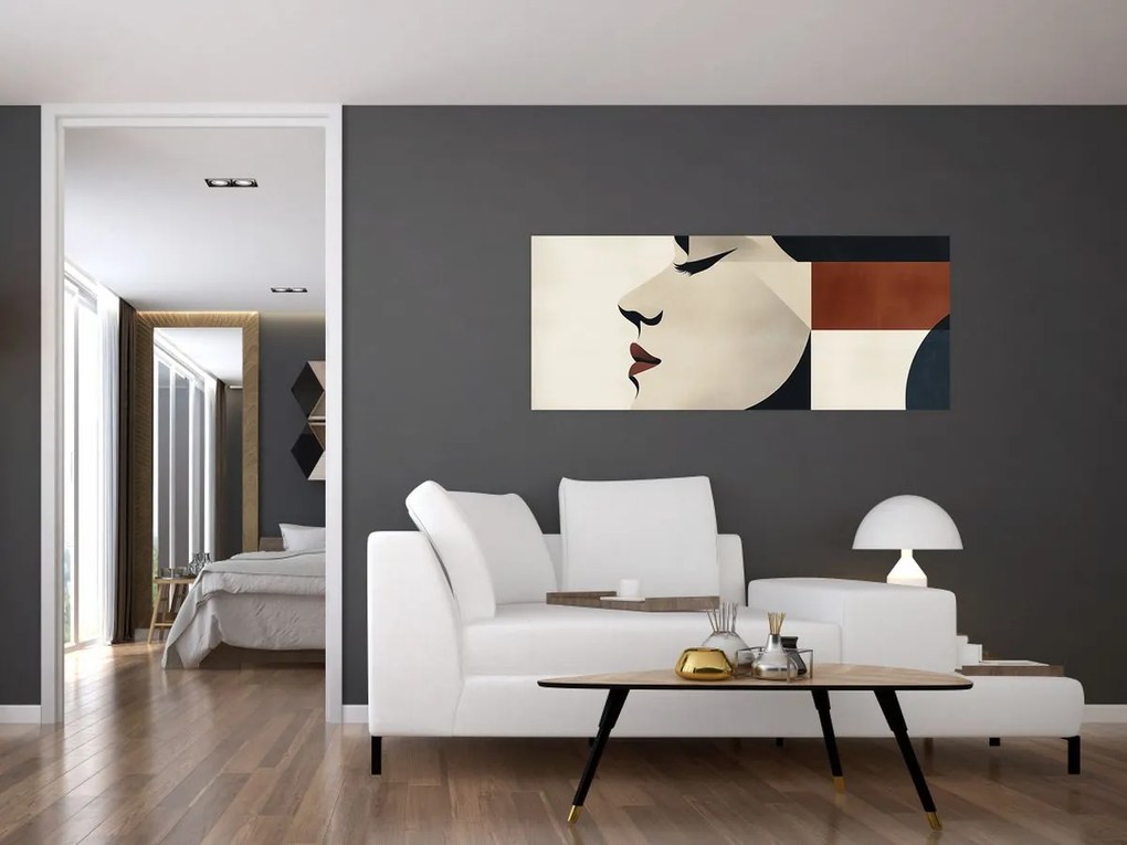 Tablou - Femeie din profil (120x50 cm)