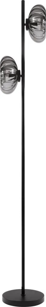 Osram - Lampă de podea DECOR SMOKE 2xE14/12W/230V negru/gri fumuriu