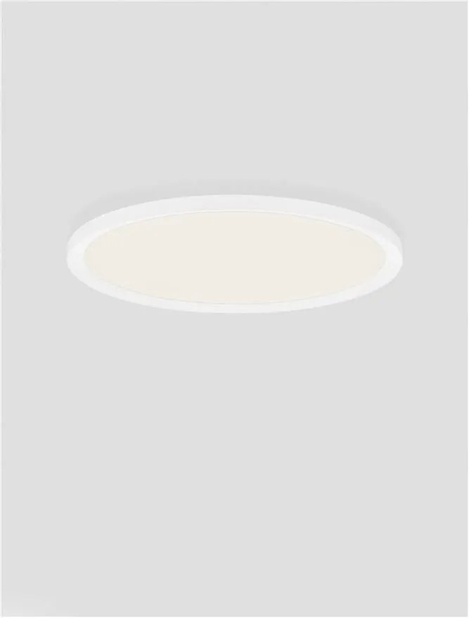 Plafoniera LED design slim ALMIRA alba D-40cm