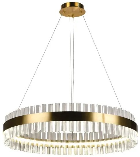 Lustră LED de cristal dimabilă pe cablu LED/55W/230V + telecomandă