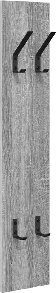 vidaXL Răcător de paltoane montat pe perete Pe perete sonoma gri