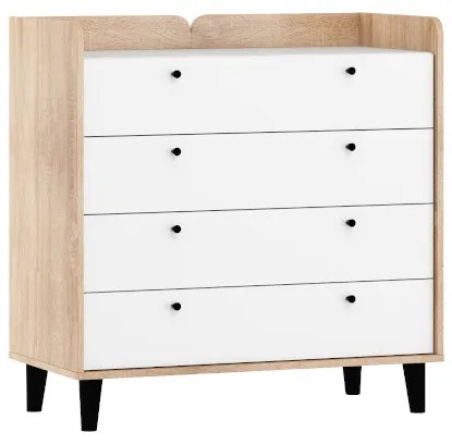 Dolce Dol-07 Comoda Sonoma Bright/White High Gloss