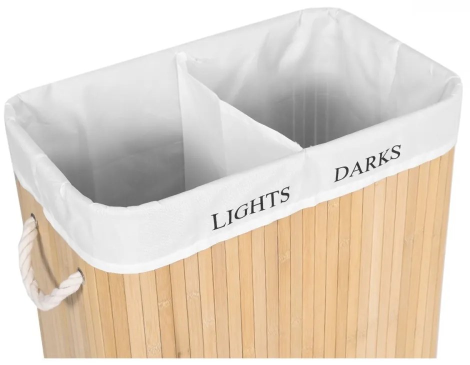 Cos de rufe din bambus LIGHTS DARKS