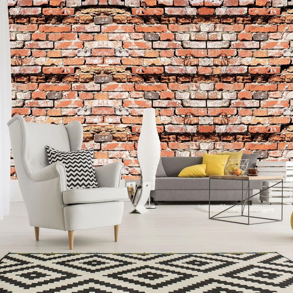 Fototapet - Red Brickwall (254x184 cm)