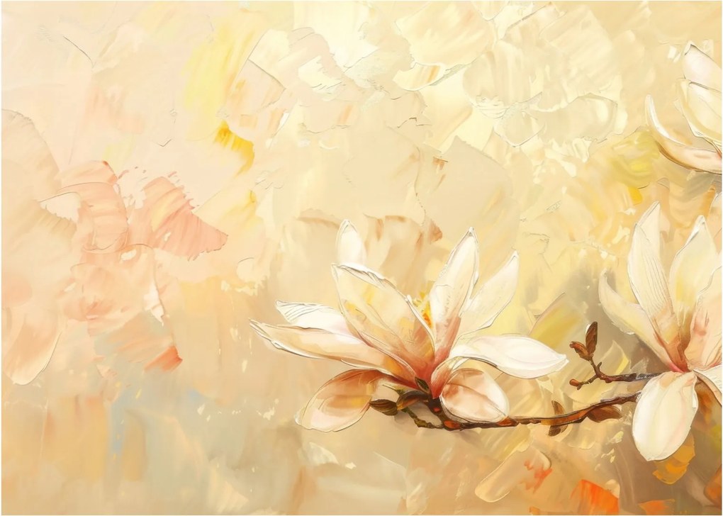 Tablou pe sticlă - Flori (70x50 cm)