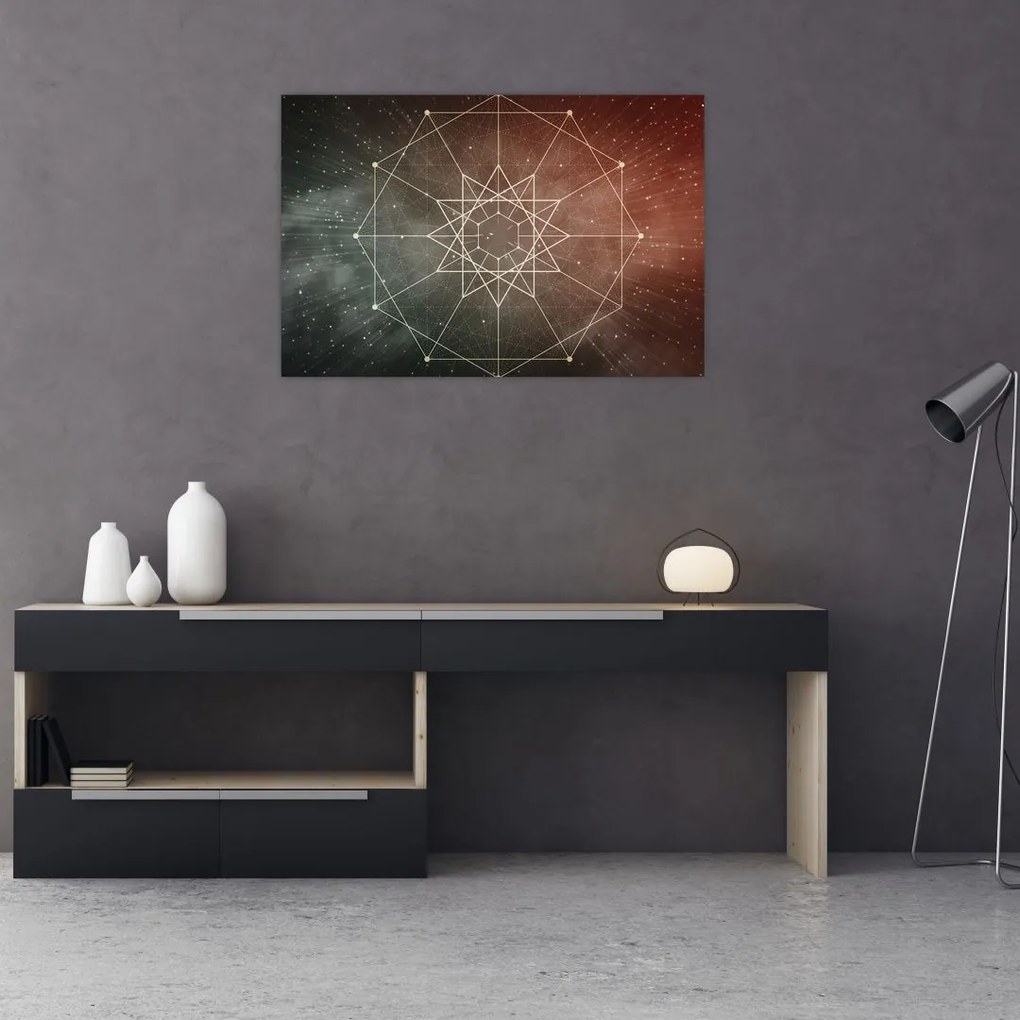 Tablou - Dodecagrama cosmică (90x60 cm)