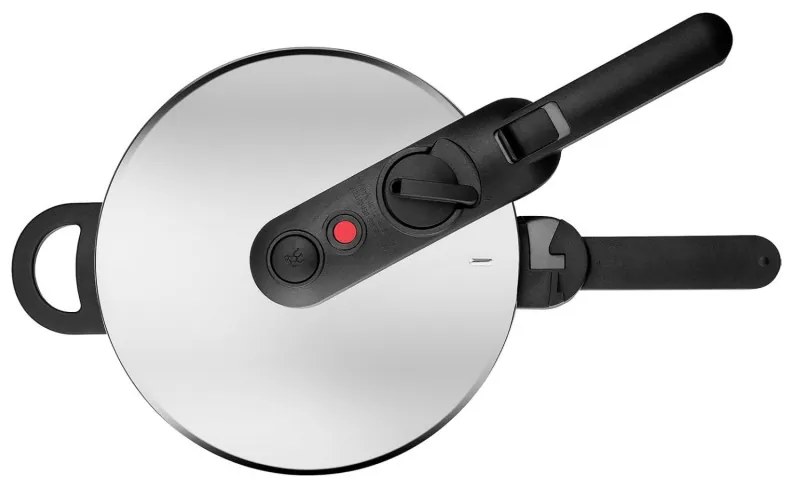 Oală sub presiune Zwilling EcoQuick II 64243422, 4 l, 22 cm, 2 setări, Supapă de siguranță, Oțel inoxidabil 18/10, Inducție, Argint