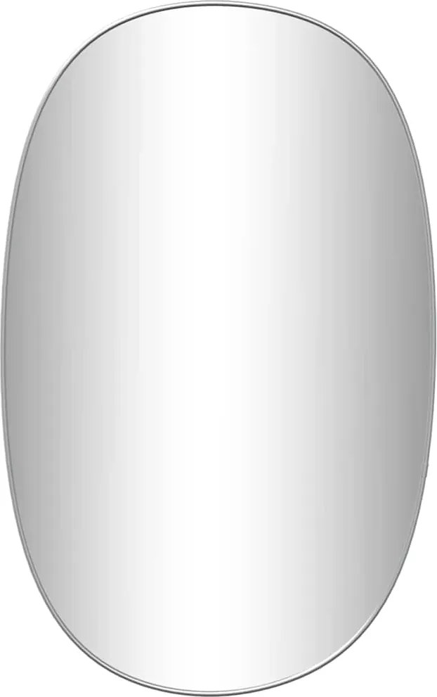 vidaXL Oglindă de perete, argintiu, 70x45 cm