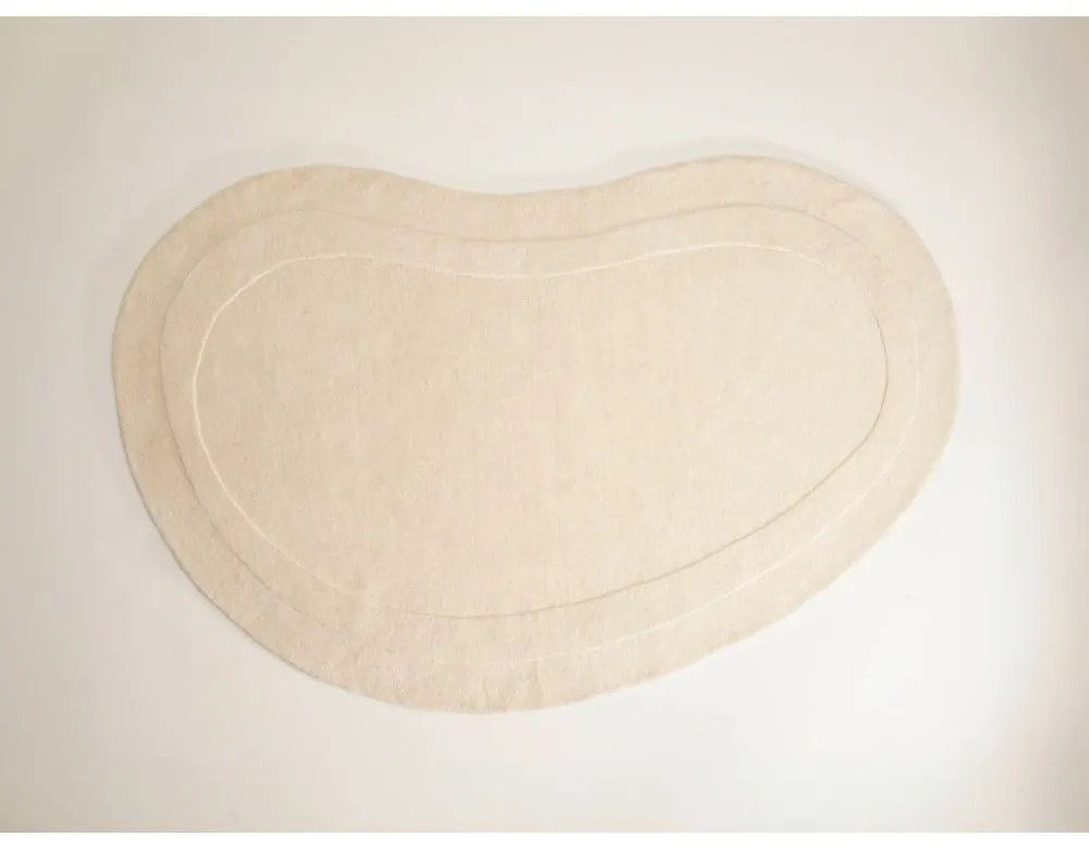 Covor crem din lână 150x230 cm Cloria – Micadoni