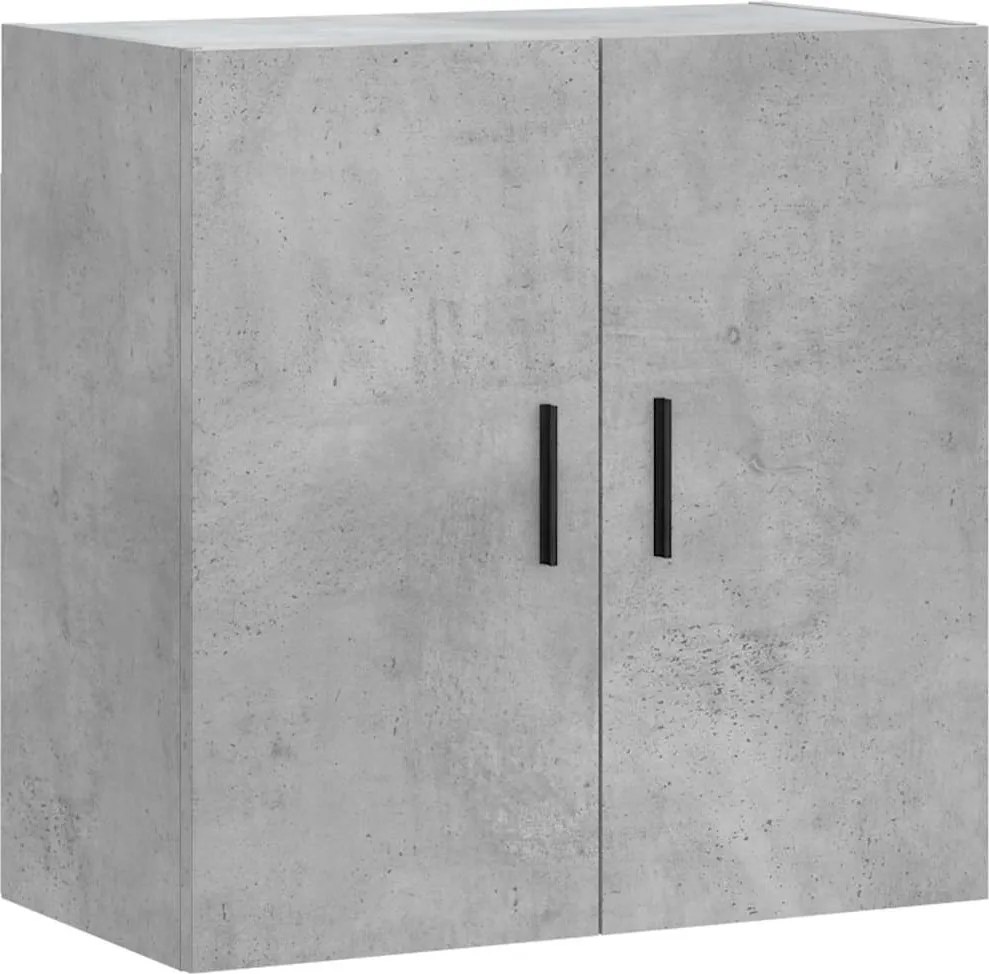 vidaXL Dulap de perete, gri beton, 60x31x60 cm, lemn compozit