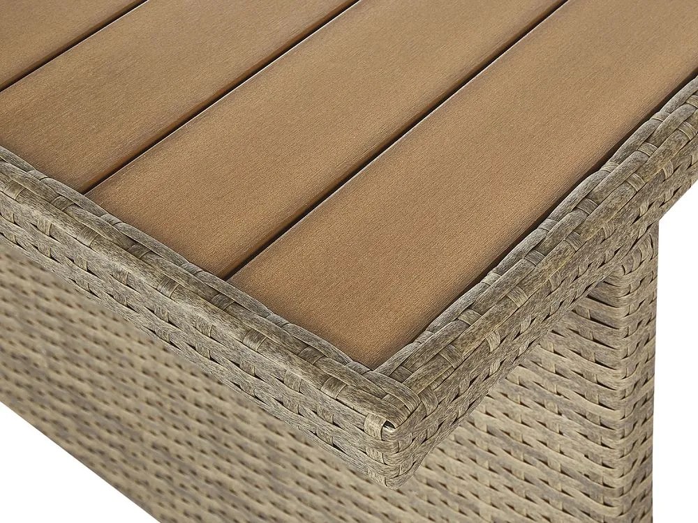 Set mobilier de grădină Beltran (maro). 1077947