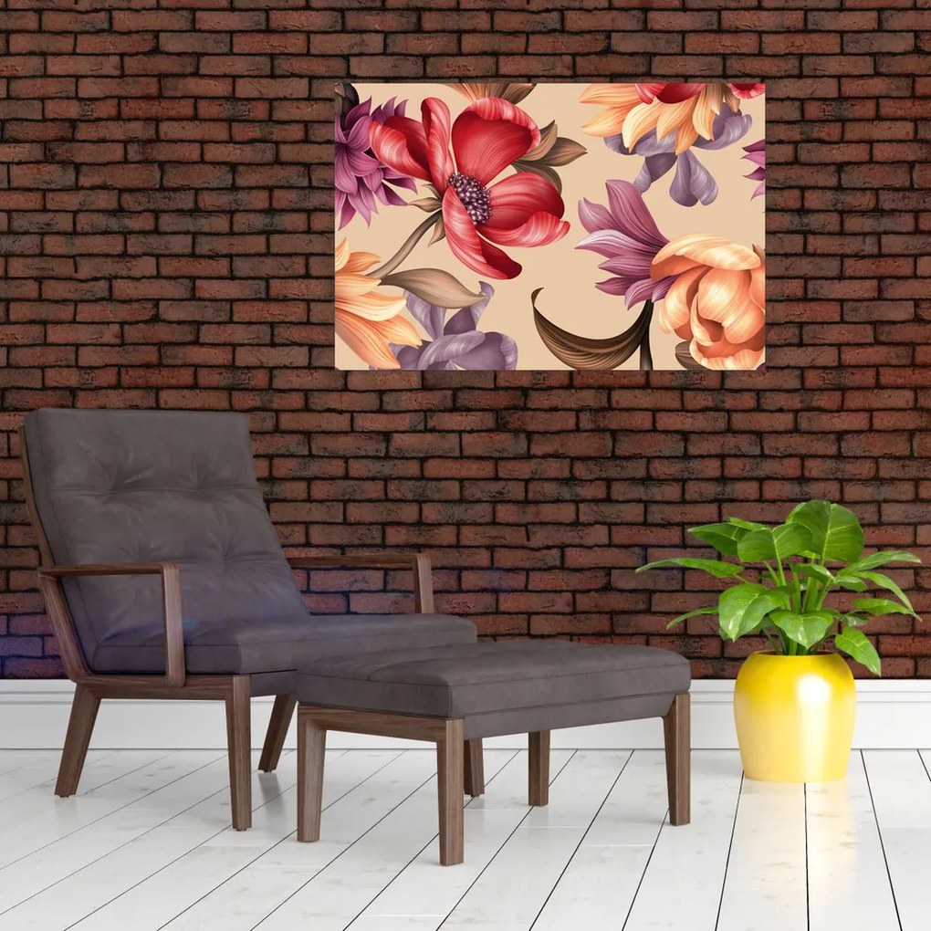 Tablou - Flori de epocă (90x60 cm)