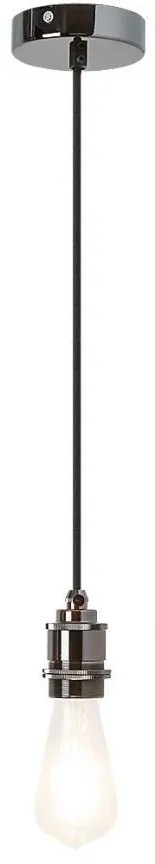 Lustra, Pendul design Industrial Style, finisaj negru, diametru 10cm, Fixy 1411 RX