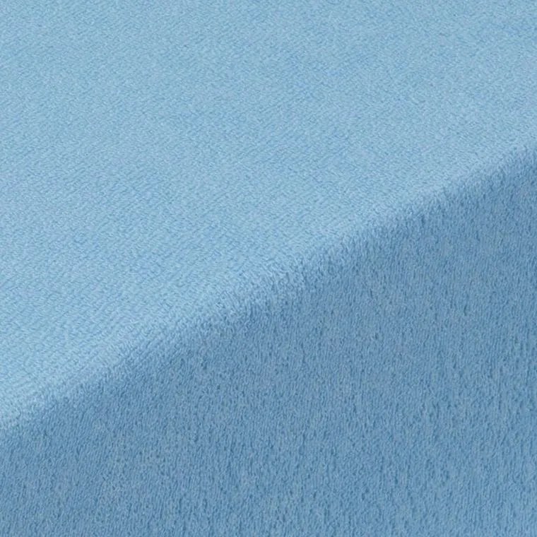 decoDoma Cearşaf cu elastic frotir EXCLUSIVE albastru ceresc 160 x 200 cm