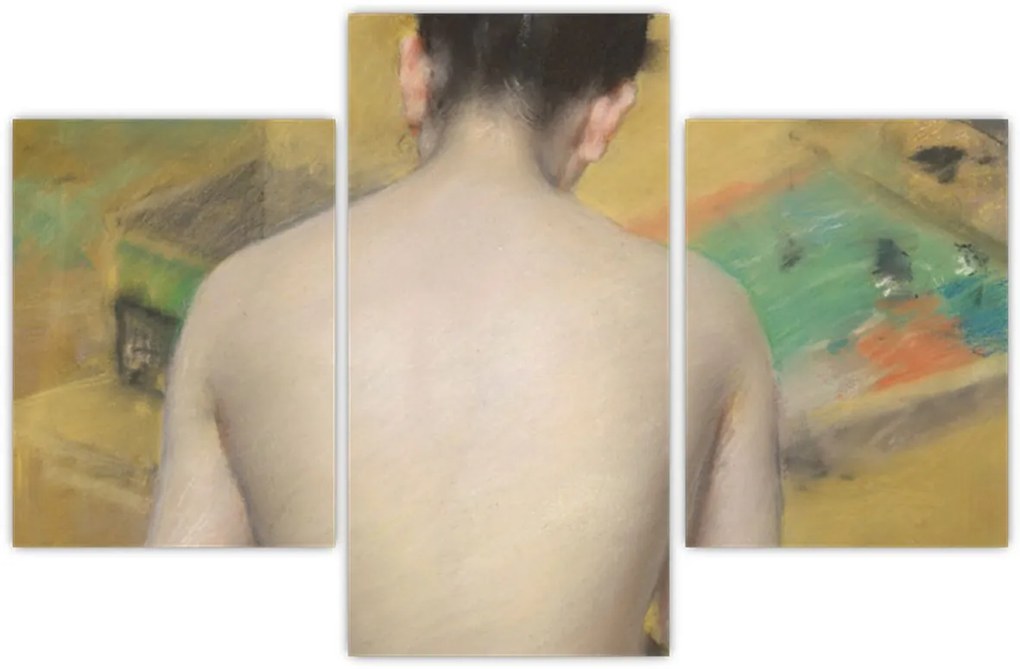 Tablou - William Merritt Chase, Study of Flesh Color and Gold, reproducere (90x60 cm)