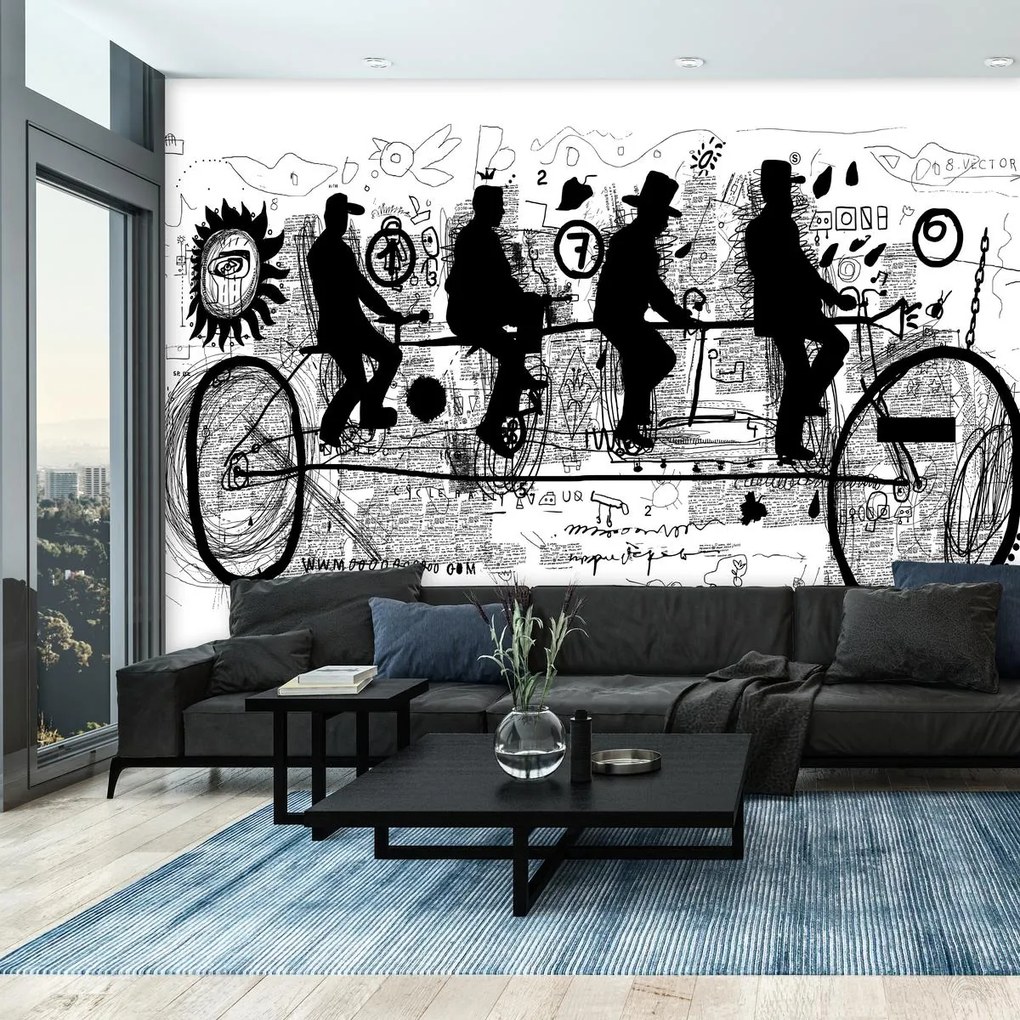 Fototapet - Street art - în trecere (147x102 cm)