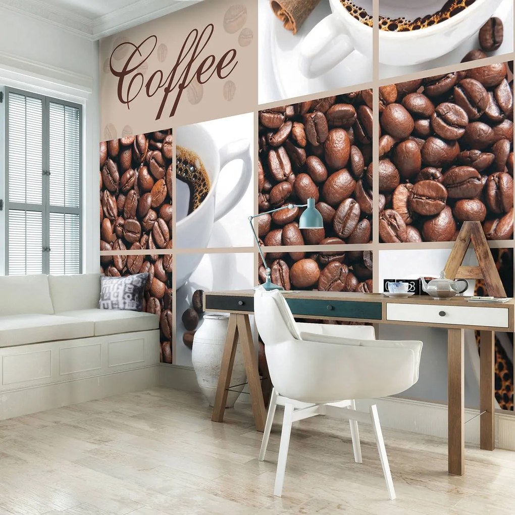 Fototapet - Cafea - inscripție (254x184 cm)
