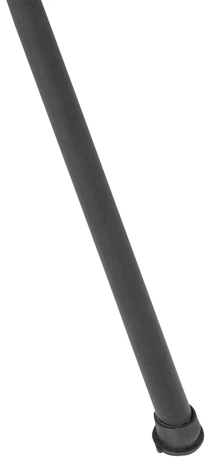 Lampă de podea cu trepied oriental din bambus cu negru - Evalin