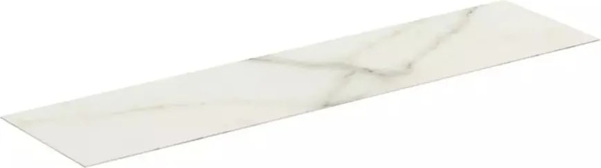 Blat ceramic pentru lavoar Ideal Standard Atelier Conca 200 cm finisaj alb marmura