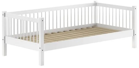 Pat Căsuță Forrest Beech pentru Camera Copii, 90x200 cm, din Lemn Masiv de Fag, Alb – Vipack