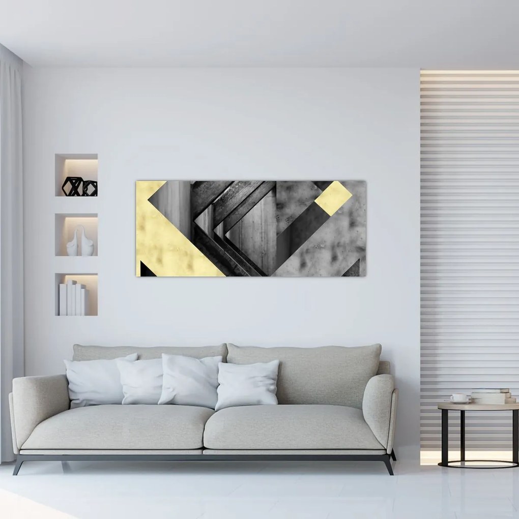 Tablou - Textura forme (120x50 cm)