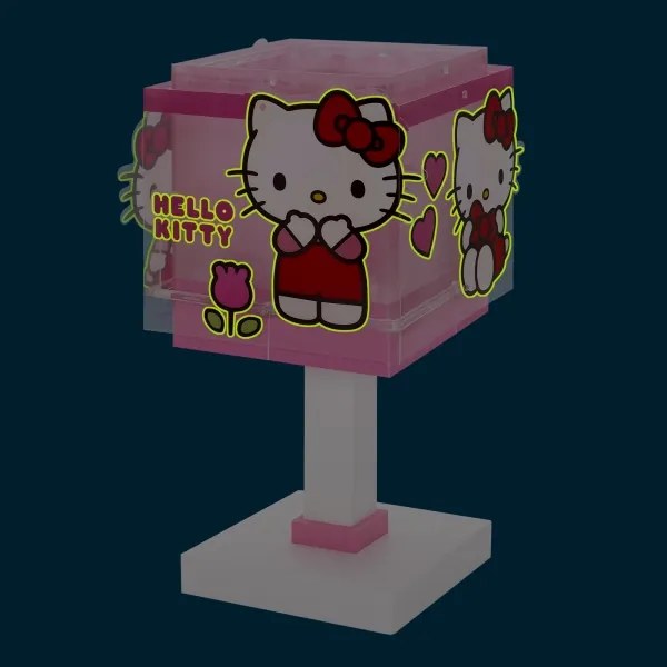 Dalber 73261 - Lampă de noptieră LED HELLO KITTY pentru copii 1xG4/4W/230V, roz