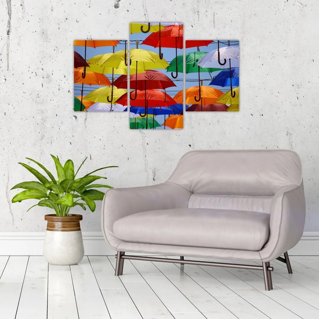 Tablou - Umbrele colorate (90x60 cm)