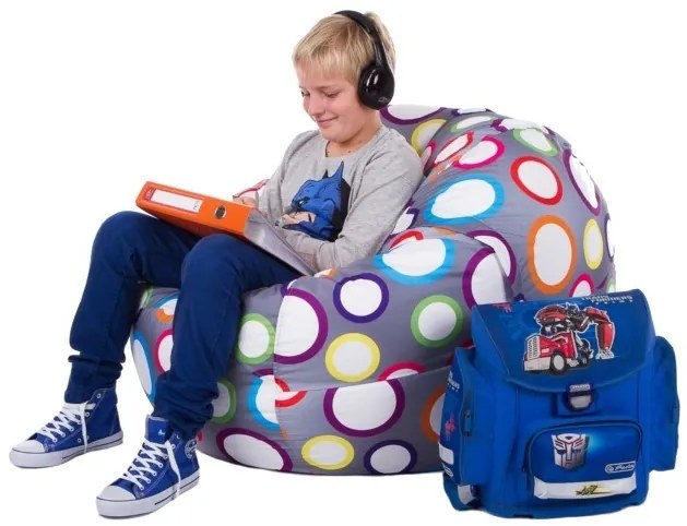 Fotoliu puf Biggy Mom XXL (gri). 1054589