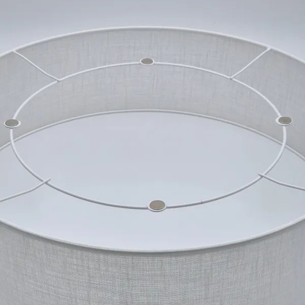 Plafonieră SIRJA 2xE27/15W/230V, Ø 45 cm, albă