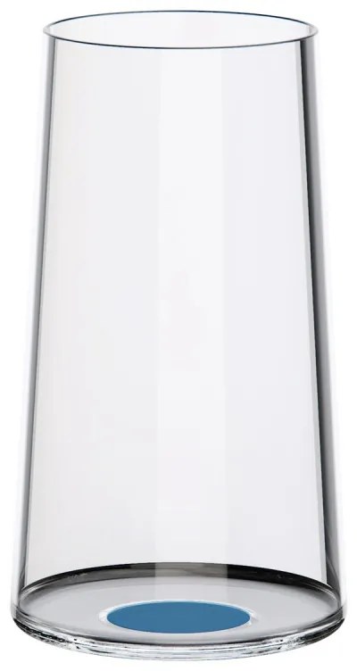 Set 2 pahare de cristal Trebonn SplitGlass 2025132, 320 ml, Ø7.8x12.5 cm, Posibilitate atasare picior, Albastru