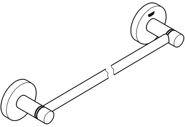 GROHE 41197DC0 - Suport pentru prosoape START 504 mm inox