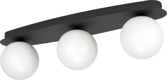 Eglo 902092 - Plafonieră LED pentru baie CASTROVIDO 3xG9/4,2W/230V IP44 neagră