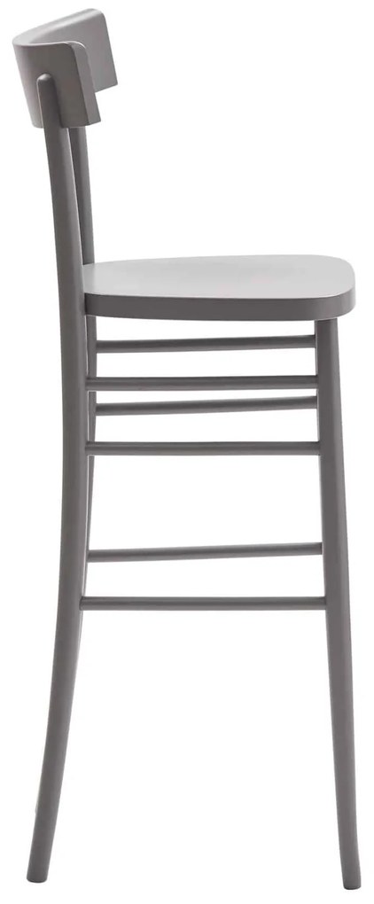 SCAUN BAR LEMN MASIV - ALB