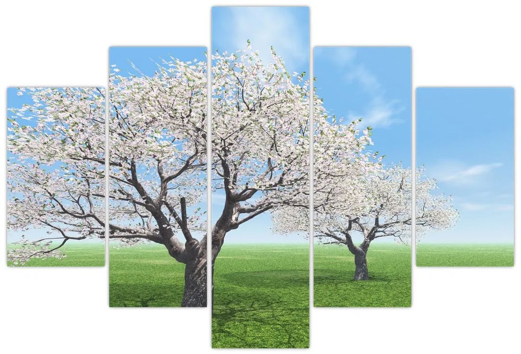 Tablou cu copaci (150x105 cm)