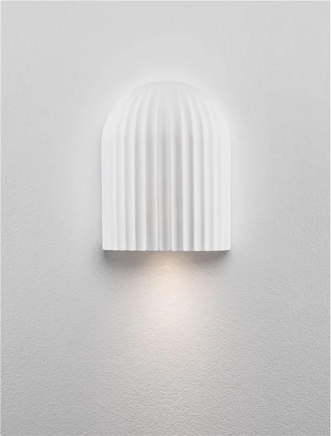 Aplica ambientala decorativa Ghips, AMMOS alba