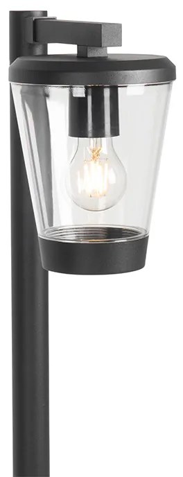 Stâlp modern pentru exterior negru 100 cm IP44 - Joren