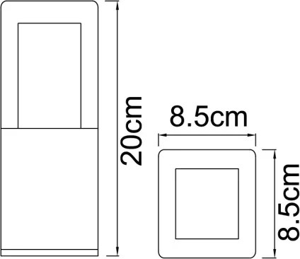 Globo 34575 – LED Exterior Lanternă DALIA LED/12W/230V IP44