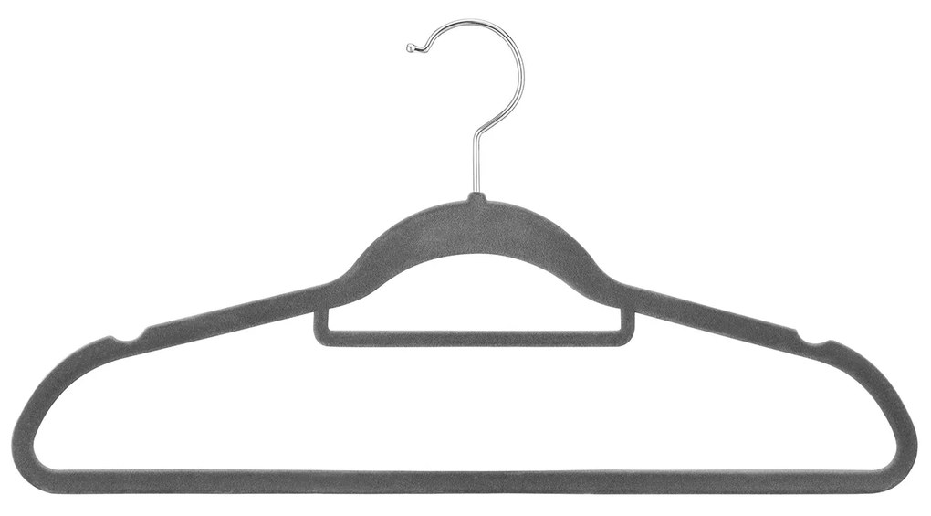 Umeraș Velvet 50 buc gri