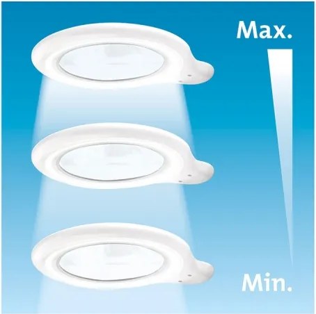 Extol - Lampă de birou LED reglabilă cu lupă LED/10W/230V, albă