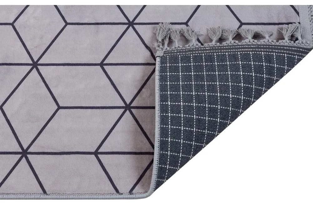 Covor lavabil gri 160x100 cm - Vitaus