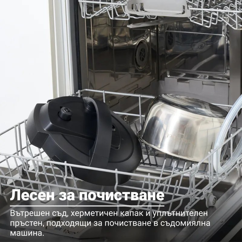 Multicooker Instant Pot Classic Mini 140800801, 800W, 3.8 l, 7 programe, Afisaj LCD, Otel inoxidabil, Alb