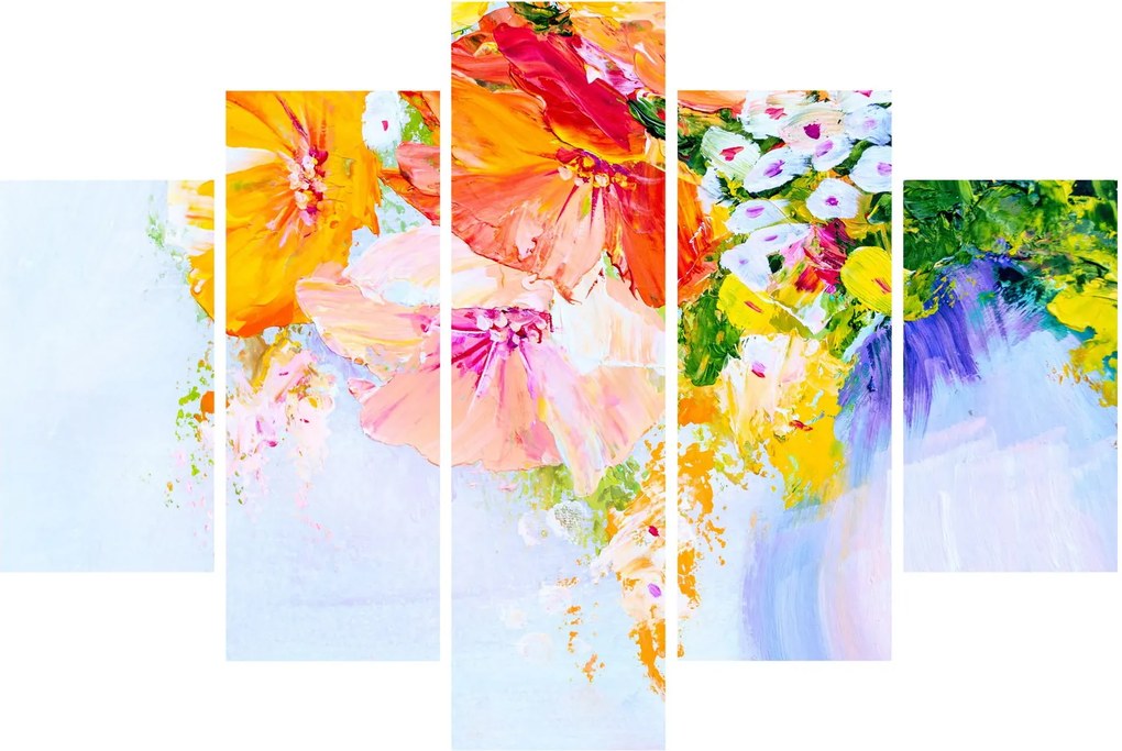 Tablou - Flori,pictură (150x105 cm)