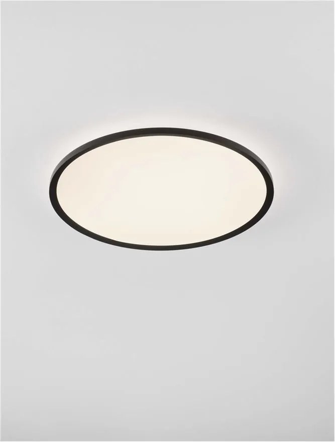 Plafoniera LED design slim ALMIRA negru D-60cm