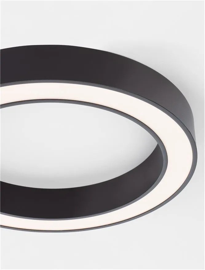 Lustra LED aplicata design modern OPAL 50W negru
