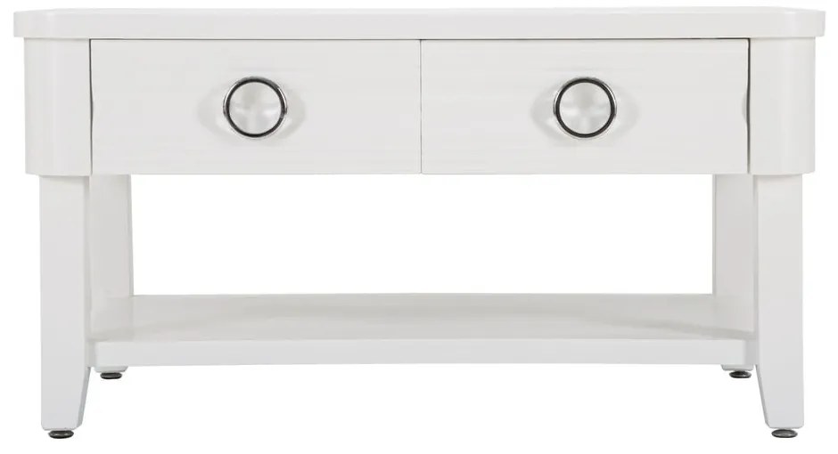 Măsuță de cafea albă din lemn masiv de brad 60x90 cm Shine – Mauro Ferretti