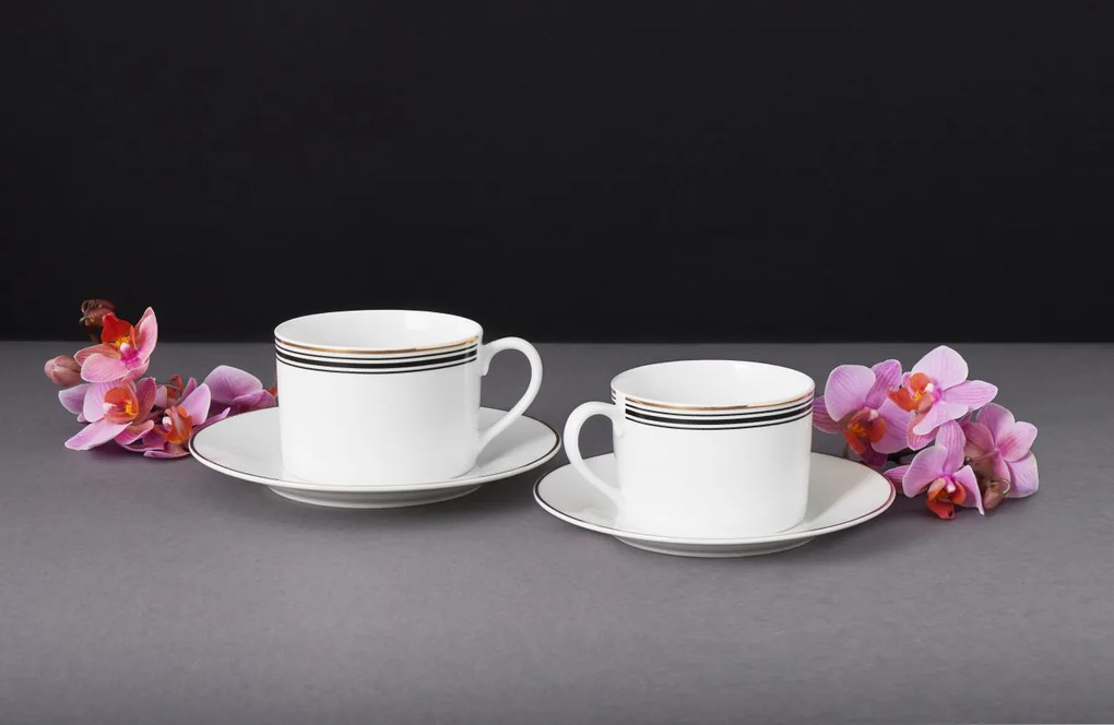 Set servire ceai sau cafea, 12 piese, 6 persoane, Art Deco